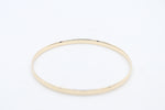 9ct Solid Gold Bangle 4mm wide