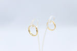 9ct Gold Wide Plain Polished square Hoop Earrings