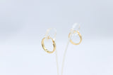 9ct Gold Wide Plain Polished square Hoop Earrings