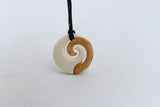 Bone Koru Stained Pendant - BC030