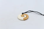 Bone Koru Stained Pendant - BC030