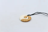 Bone Koru Stained Pendant - BC030