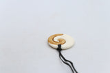 Bone Koru Stained Pendant - BC030