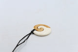 Bone Koru Stained Pendant - BC030