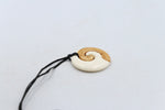 Bone Koru Stained Pendant - BC030