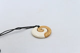 Bone Koru Stained Pendant - BC030