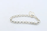 Stg Silver Handmade belcher Bracelet with Filigree Heart