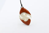 Bone Stained Twist Pendant