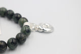 New Zealand Greenstone Stretch Bracelet