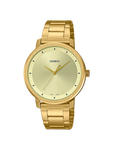 Casio Ladies Gold with Gold Dial Watch  - LTPB115G-9E